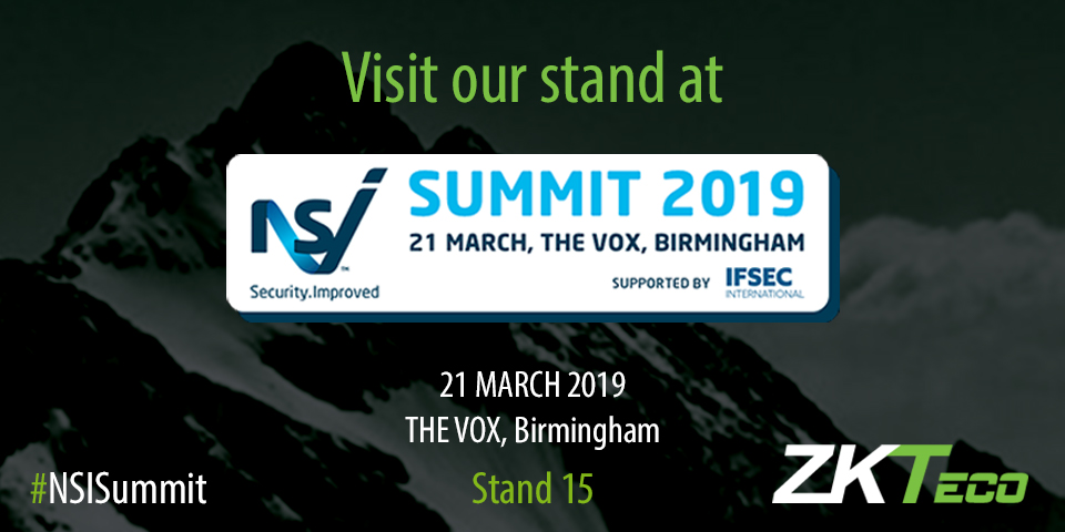 NSI Summit 2019, ZKTeco Europe, NSI Summit, NSI Summit Birmingham, 
