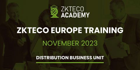 Sign-up for ZKTeco Europe's solutions trainings 6-8 November!