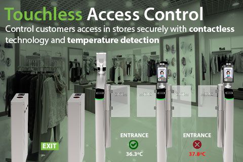 ZKTeco Access Control Turnstiles with Facial recognition biometrics