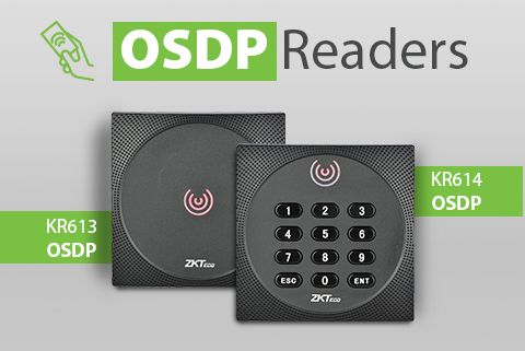 Neue ZKTeco KR614 & KR613 OSDP Kartenleser für Zutrittskontrollsysteme