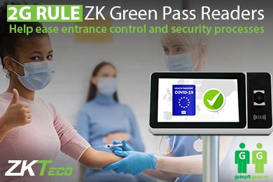 2G Rule Access Control ZKTeco QR Code Scanner EU Covid Certificate
