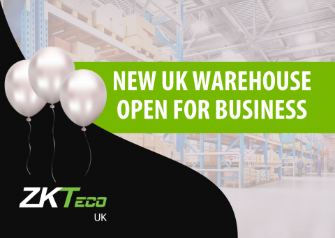 ZKTeco UK announces its new warehouse facility is open for business