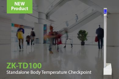 New ZK-TD100 ZKTeco's Infrared thermometer system for body temperature measurement