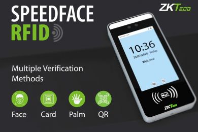 ZKTeco SpeedFace RFID new touchless biometrics access control terminal