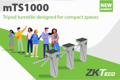 mTS1000 Series | Tripod turnstile designed for compact spaces by ZKTeco