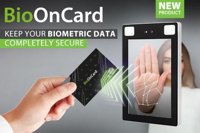 BioOnCard Doppelte Verifizierung RFID-Biometrielösung Zugangskontrolle