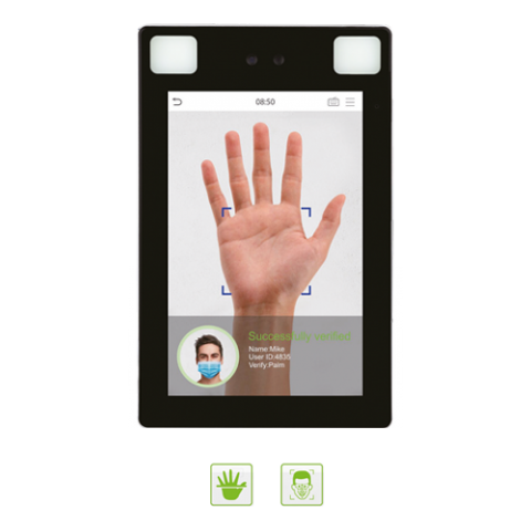 ProFace X [P] facial and palm recognition ZKTeco visible light biometric device