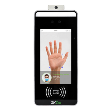 SpeedFace RFID [TD] Visible Light Facial palm Recognition Series ZKTeco with body temperature measurement